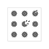 Daisy Bloem Patroon Petalen Falling Off | Motief Rubberstempel (Afrduk)