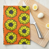 "Daisy" - Bloem Pattern Kitchen Towel Theedoek (Quarter Fold)
