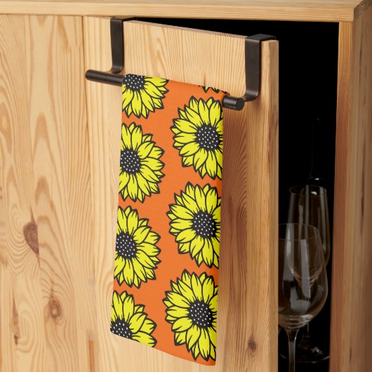 "Daisy" - Bloem Pattern Kitchen Towel Theedoek (Derde Gevouwen)