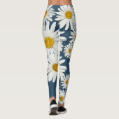 Daisy Bloem van Innerlijke Vrede Symbool Hippie Leggings (Achterkant)