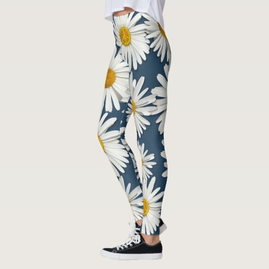Daisy Bloem van Innerlijke Vrede Symbool Hippie Leggings (Links)