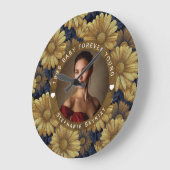 Daisy Bloem Vijftig Verjaardag Custom Grote Klok (Hoek)