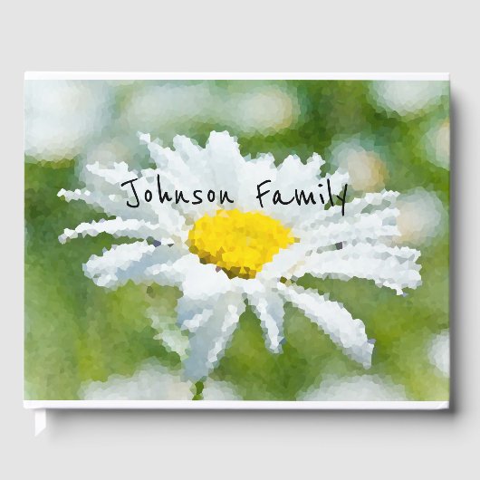 Daisy, bloem, zomer gastenboek (Voorkant)