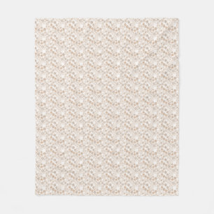 Daisy Bloemen Beige Bloemendecoratie Ditsy Tan Fleece Deken