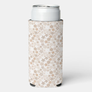Daisy Bloemen Beige Bloemige Esthetiek Ditsy Tan Seltzer Blikjeskoeler