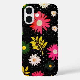 Daisy Bloemen Bladeren Tuin Botanisch Ontwerp iPhone 16 Hoesje