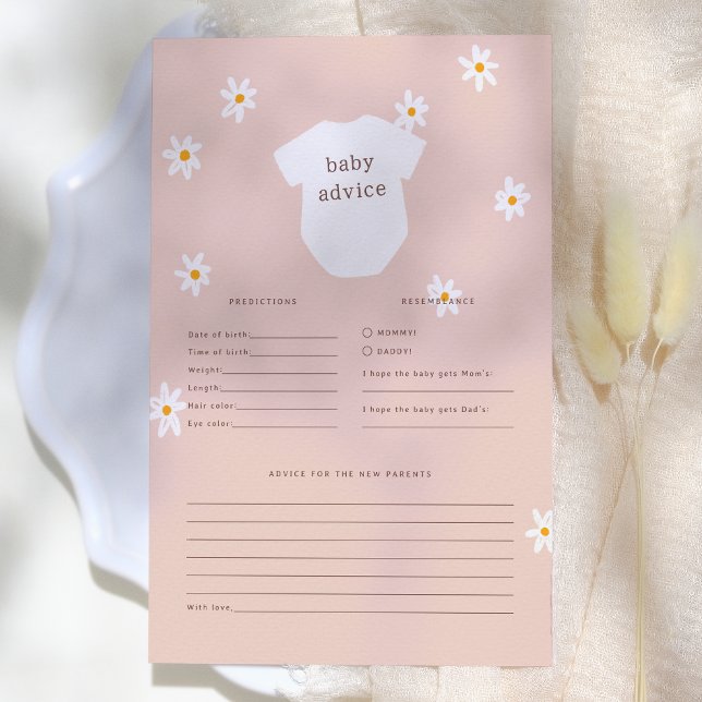 Daisy Bloemen Boho Baby Voorspelling & Advies Spel (Creator heeft geüpload)
