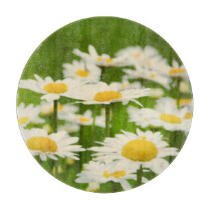 Daisy Bloemen Geel en Groen Snijplank