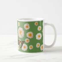 Daisy bloemen gepersonaliseerd Mug