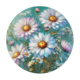 Daisy Bloemen Glas Snijplank