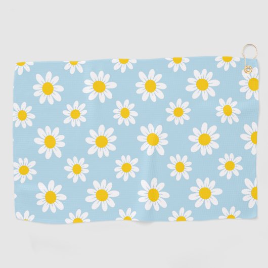Daisy bloemen golfhanddoek (Horizontaal)