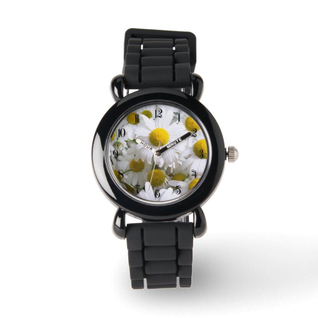 Daisy bloemen horloge (Voorkant)