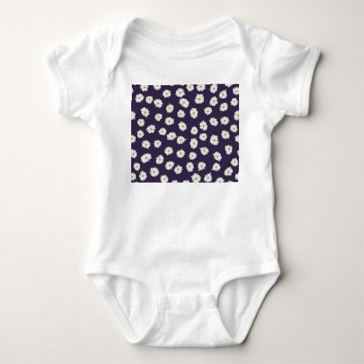 Daisy bloemen: klein, naadloos patroon. romper (Voorkant)