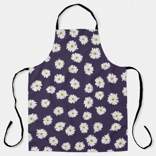 Daisy bloemen: klein, naadloos patroon. schort (Voorkant)