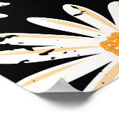  Daisy bloemen naadloos  patroon. Di Poster (Hoek)