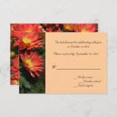 Daisy-bloemen RSVP-trouwkaarten Kaart (Voorkant / Achterkant)