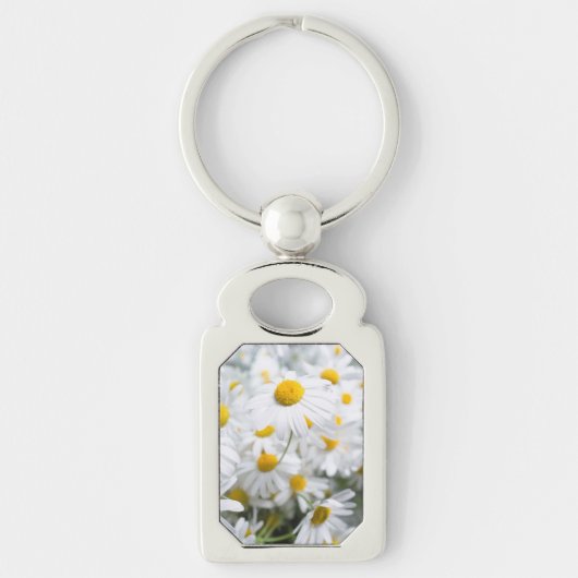 Daisy bloemen sleutelhanger (Voorkant)