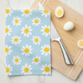 Daisy bloemen theedoek (Quarter Fold)