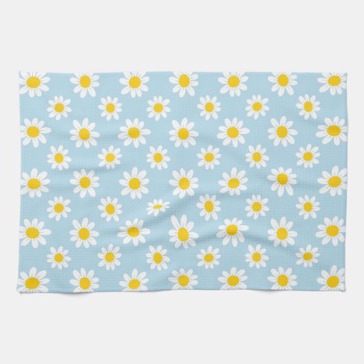 Daisy bloemen theedoek (Horizontaal)