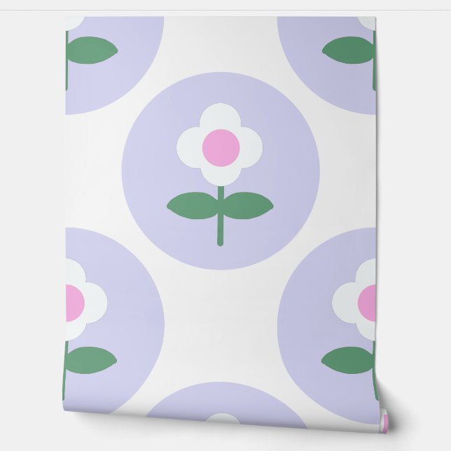 Daisy Bloemen Tiener Meisjes Slaapkamer voor Kids  Behang (Afrollen)