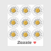 Daisy Bloemen Witte Bloem Blossom Sticker (Vel)