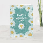 Daisy Bloemen Zalig Moederdag Kaart (Voorkant)