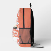 Daisy Bloemen Zalm Roze Bruine Aardappel Custom Bedrukte Rugzak (Rechts)