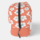 Daisy Bloemen Zalm Roze Bruine Aardappel Custom Toilettasje (Rechts)