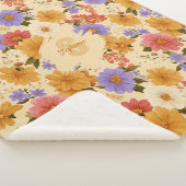 daisy bloemenpatroon (2) sherpa deken (3/4)