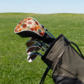 daisy bloemenpatroon golfheadcover (Insitu)