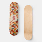 daisy bloemenpatroon persoonlijk skateboard (Voorkant)