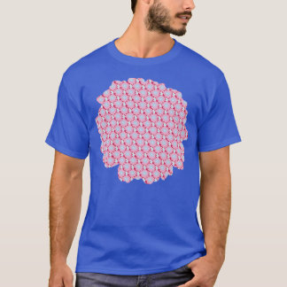 Daisy bloemenpatroon roze t-shirt