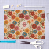  daisy bloemenpatroon tissuepapier (Craft)