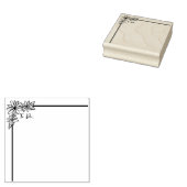 Daisy bloemenrand en lijststempel rubberstempel (Gestempeld)