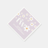 Daisy bloemenservetten 2e verjaardag servet (Hoek)