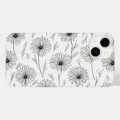 Daisy bloementekening iPhone 14 hoesjes (Achterkant (horizontaal))