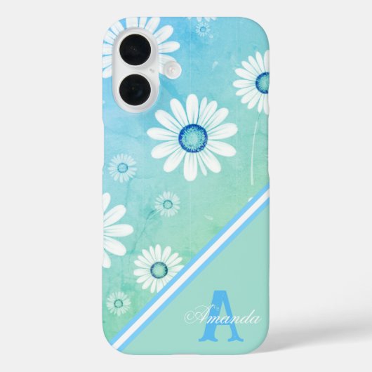 Daisy Bloesemt: Minimalistisch Bloempatroon Case-Mate iPhone Case (Achterkant)