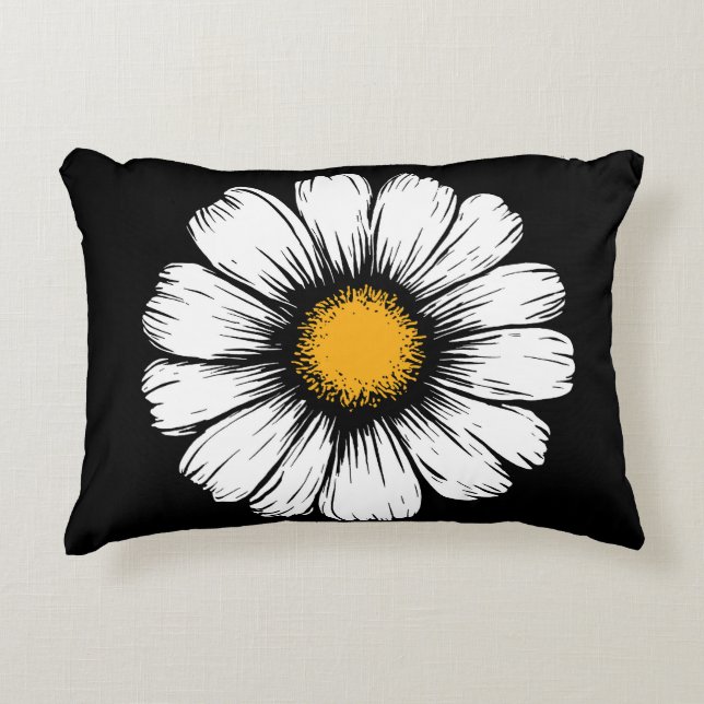 Daisy Bloom Accent Kussen (Voorkant)