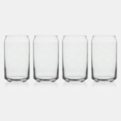 Daisy Bloom Drinkware Glass Set Blikvorm Glas (Achterkant)