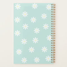 Daisy Bloom Planner – Zachte Blauwe Bloemige Omsla