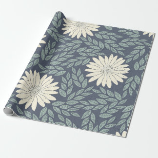 daisy bloom wrapping papier
