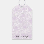 Daisy Blooms - Airy Lilac Cadeaulabel (Achterkant)