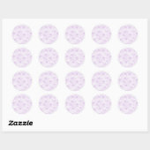Daisy Blooms - Airy Lilac Ronde Sticker (Vel)