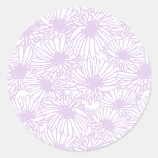 Daisy Blooms - Airy Lilac Ronde Sticker