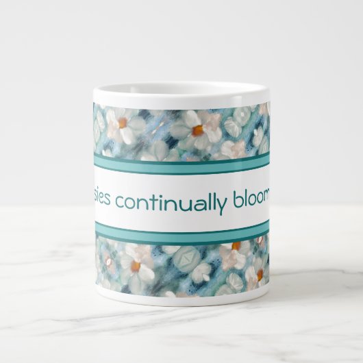 Daisy Blooms Grote Koffiekop (Voorkant)