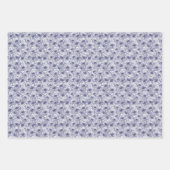 Daisy Blooms - Midnightblauw  Inpakpapier Vel (Voorkant 3)