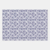 Daisy Blooms - Midnightblauw  Inpakpapier Vel (Voorkant 2)