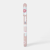 Daisy Blooms: Minimalistisch Bloempatroon iPhone 16 Hoesje (Linkerkant)