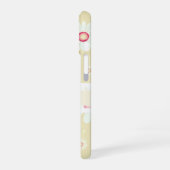 Daisy Blooms: Minimalistisch Bloempatroon iPhone 16 Hoesje (Linkerkant)