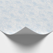 Daisy Blooms - Poederblauw Cadeaupapier (Hoek)